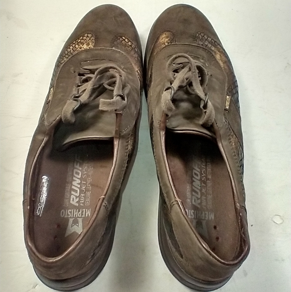 Mephisto Laser Walking Nubuck Leather Comfort Lace Up Shoes Women's sz 10.5 - Picture 7 of 10